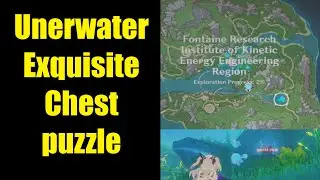 Fontain Resaerch Location Genshin impact Unerwater Chest pneumousia Relay puzzle Using Pneuma block