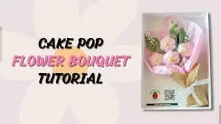 How To Make A Cake Pop Flower Bouquet | How To Make Flower Cake Pops | Flower Cake Pops 💐