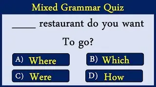 Mixed English Grammar Quiz: CAN YOU SCORE 10/10?