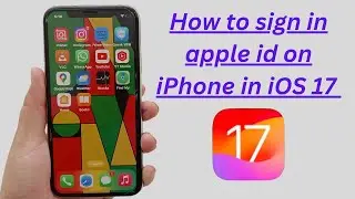 How to sign in apple id on iPhone in iOS 17 Beta.