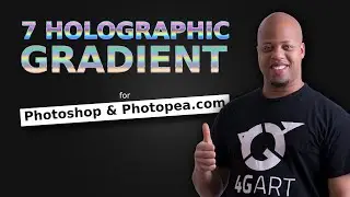 How to import gradient in Photoshop and Photopea.com | 2021 Tutorial | Holographic Gradient