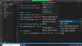 Como crear un calendario con python