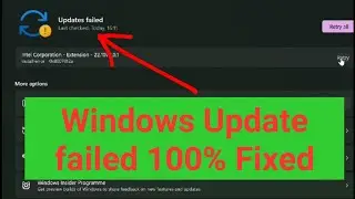 How to fix Windows Update failed in Windows 11 fixed