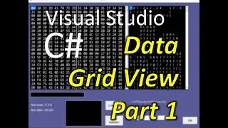 C# Visual Studio DataGridView Part 1: Introduction