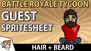 Modular Guest Spritesheets in Battle Royale Tycoon: Hair and Beards (Unity Tutorial)