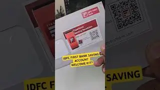 IDFC FIRST BANK SAVING ACCOUNT -WELCOME KIT? 🔥 #idfcfirstbank #shorts #bankaccount