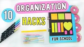 10 Organization Hacks + DIYs For Back to School 2018! | Ellen Kelley