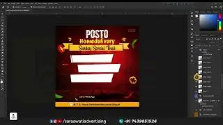 Photoshop cc editing tutorial ( Social media creative Post design in Photoshop ) by sourav majumderr