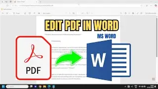 How To Edit PDF in Word - Easy Tutorial 2024