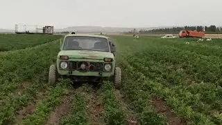 Шок 😲💥Нива 2 кпп- правратили на Трактор  Таджикистан🇹🇯 Худжанд продолжение следует 💥👍