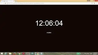 MAKE DIGITAL CLOCK THAT CHANGES COLOR EVERY SECOND