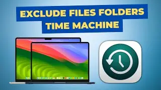 How to exclude files/folders from Time Machine backup on Mac