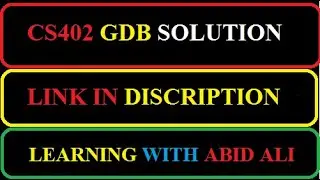 CS402 GDB Solution Updated spring 2021 | GDB of CS402 New Correct Solution
