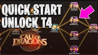 Quick Start Guide Unlock T4 ( Tier 4 ) Noob to Pro | Call of Dragons