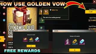 Dynamic Duo Event Free Fire || How To Use Golden Vow In Free Fire || Free Fire New Event