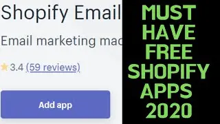 📗📗MUST HAVE NEW FREE SHOPIFY APPS 2020 - Best Shopify Apps To Increase Sales & Conversions 📗📗