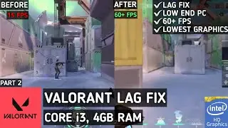 Valorant Lag Fix Low End PC | How To Play Valorant On 4GB RAM Intel HD Graphics