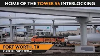 Fort Worth/Tower 55, Texas | Virtual Railfan LIVE !