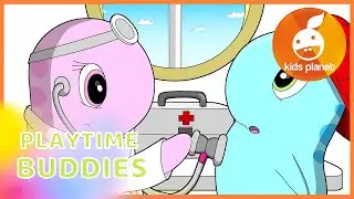 PLAYTIME BUDDIES | Educational cartoons for children | Funny cartoons in English | At the Doctor's