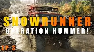 Crazy Hummer H2 RESCUE and killing my engine in SnowRunner (ep 3)