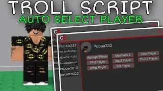 [NEW☕] Troll Script Select Player | Arceus X • Fluxus • Hydrogen | Mobile Exploit