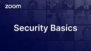 Zoom Security Basics