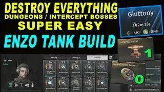 Enzo:  GLUTTONY TANK Build, The First Descendant, 1 ENERGY ACTIVATOR and NO CATALYST used on Enzo