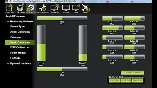 Radio Calibration with PIXHAWK/Mini Pix/crossflight/Turbo Pix in Mission Planner