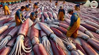 How Japanese Fisherman Makes $70 Million by Squid Fishing and Processing | Modern Fishing Technology