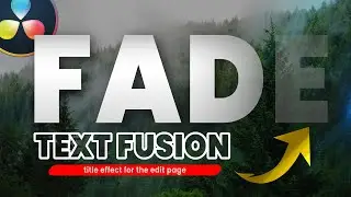 Create a fade in text per character animation in Fusion and export it as an effect in Resolve