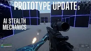 Unreal Engine Prototype Update - Ai Stealth Mechanics - 4K 60FPS