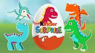 Opening Dinosaur Surprise Eggs | Kinder Surprise with Dinosaur | 2D | Animation cartoons for kids |