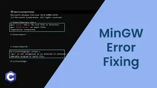 How to fix MinGW problem in C | C Programming