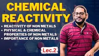 Chemical Reactivity | Reactivity,  Physical & Chemical Properties of Non Metals | Lec 2