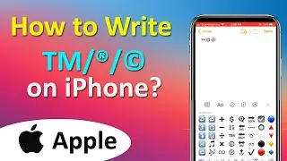 How to Write TM on iPhone | How to Type TM Symbol on iPhone | Write TM Symbol on iPhone | ADINAF