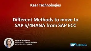 Different Methods to move from SAP ECC to SAP S/4HANA  -  System Landscape || Conversion Webinar ||