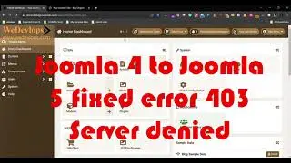 Joomla 4 to Joomla 5 error 403 server denied