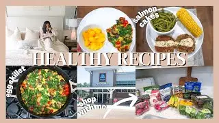 DAY OF COOKING HEALTHY RECIPES | GROCERY SHOP WITH ME AND HAUL // LoveLexyNicole