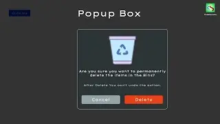 How to Create Simple Popup Box using HTML, CSS, and JavaScript | @CodeSmoker