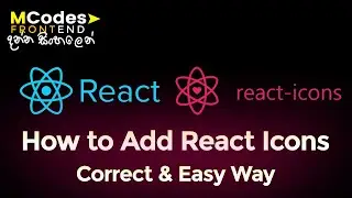 How to Add React Icons in ReactJS App (Sinhala) 🔥💪