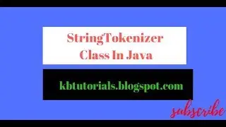 String Tokenizer In Java