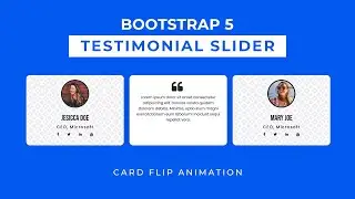 How to Create Testimonial Carousel using Bootstrap 5