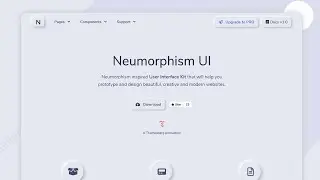 Neumorphism UI Kit Bootstrap