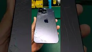 Restoring a Cracked iPhone 14 Pro Max Back Glass #Shorts #Restoration #Viral