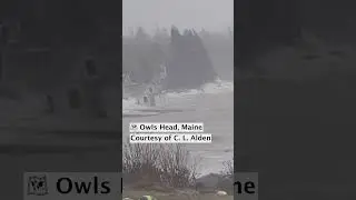 Camp floats away in Owls Head Bay during Maine storm #maine #weather #storm #flooding