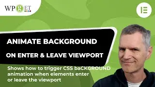 Elementor animate background on scroll INTO VIEWPORT