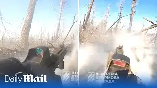 Ukraine airstrike forces Russian troops to flee in Bakhmut under heavy machine gun fire