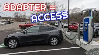 EV BASE CCS1 to Tesla Adapter Review with 2024 Tesla Model Y