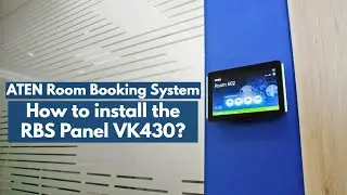 How to install the ATEN Room Booking System touch-screen panel (VK430)?