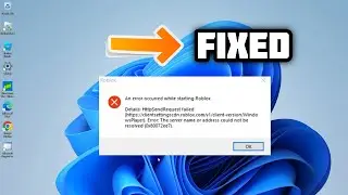 How to Fix HttpSendRequest failed Windows Player error in Roblox Studio | 2024